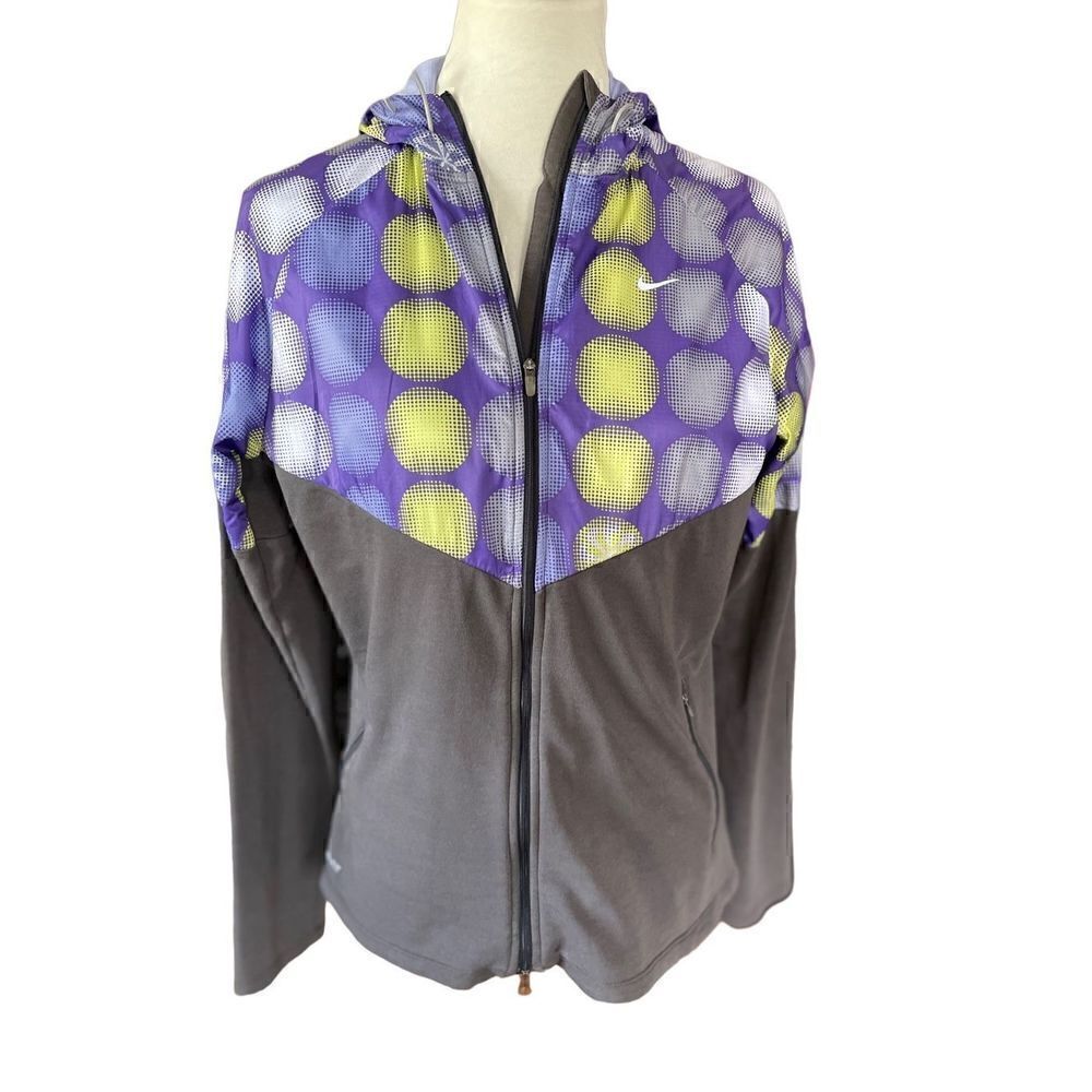 Nike Dri Fit Running Jacket Long Sleeve Hooded Size Large - Picture 5 of 12
